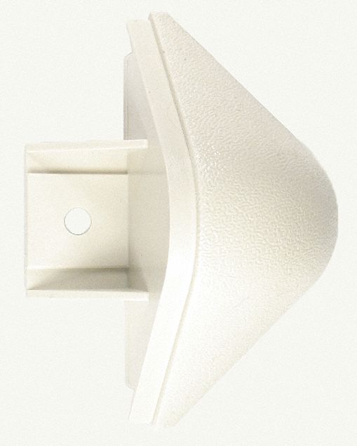 End Cap: WG-30, PVC, Eggshell, 4 1/8 in Overall Ht