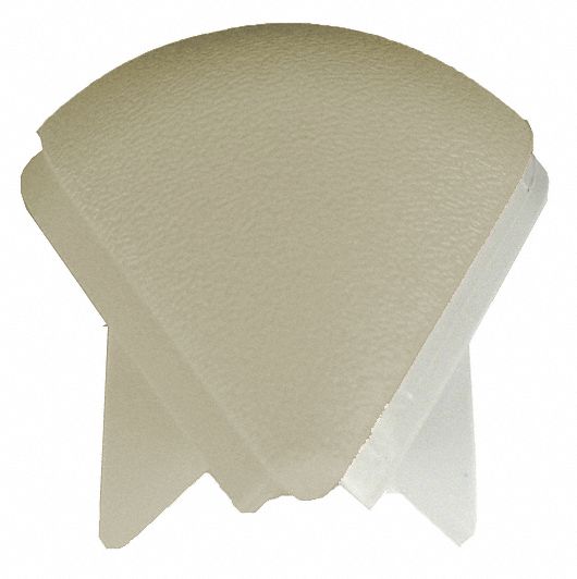 Corner: WG-30, PVC, Tan, 4 1/8 in Overall Ht, 1 7/8 in Overall Lg