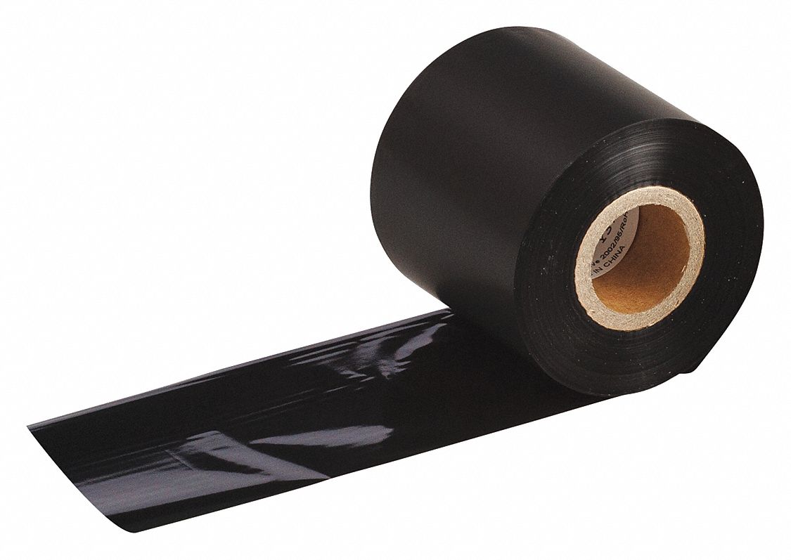 Single-Color Printer Ribbon: 2 23/64 in x 984 ft, Black, Resin, R4700