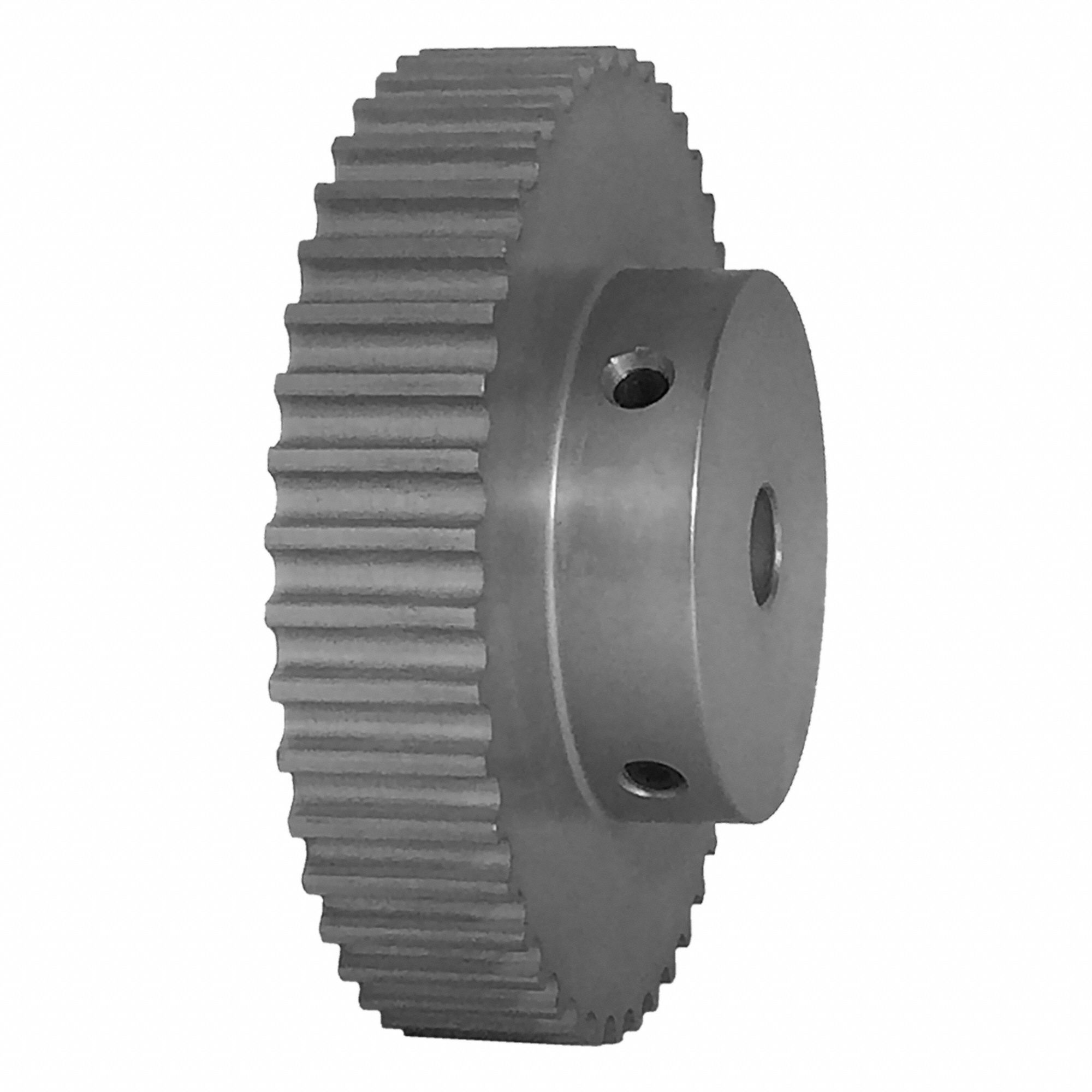 DAYTON Timing Pulley: Curvilinear, Fixed, For 9 mm Belt Wd, 44 Teeth, 5 mm Pitch, Aluminum (MPN 44-5M09-6A4). Key specifications — Brand: DAYTON; Finish: Clear Anodized; For Belt Series: Powerhouse®.