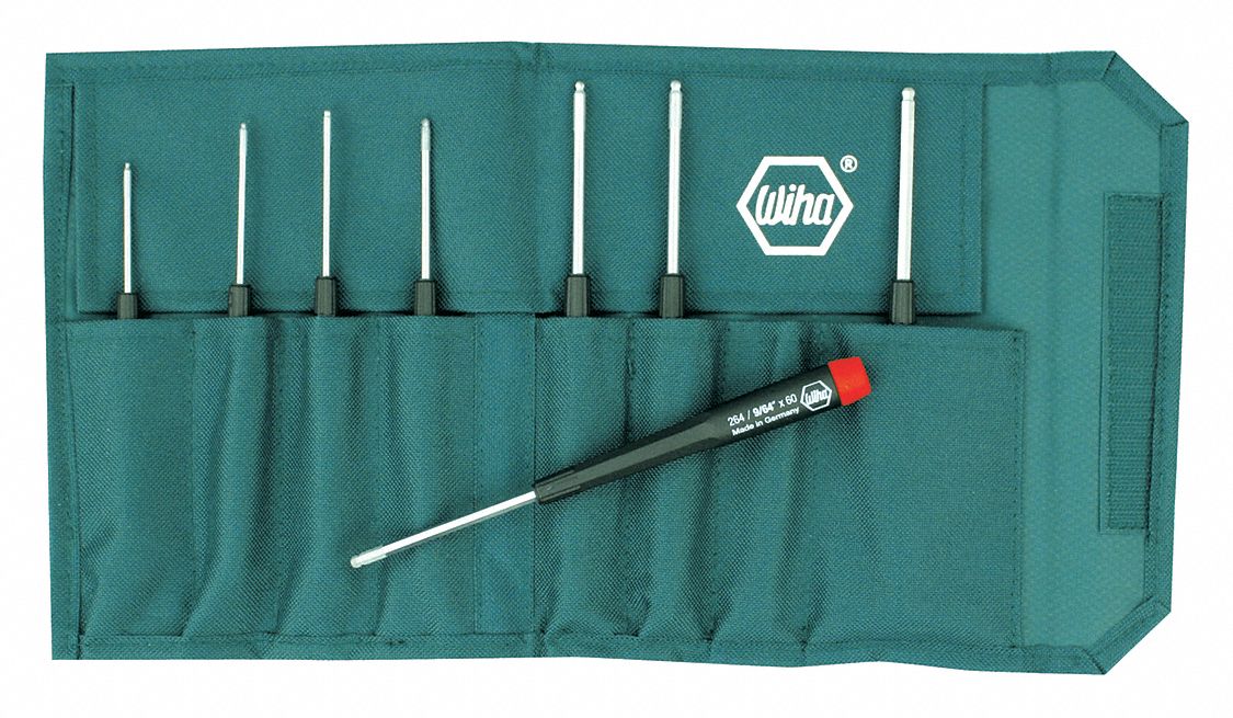 ENSEMBLE TOURNEVIS,8 PCS.,TIGE RONDE