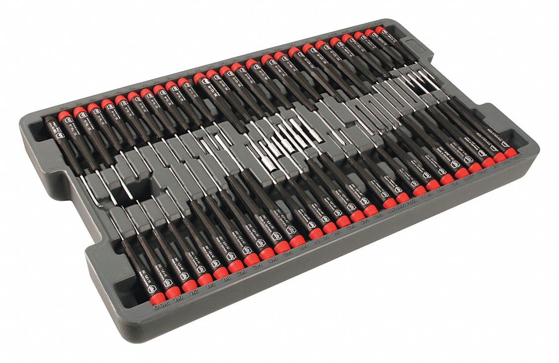 SCREWDRIVER SET,51 PCS.,ROUND SHANK