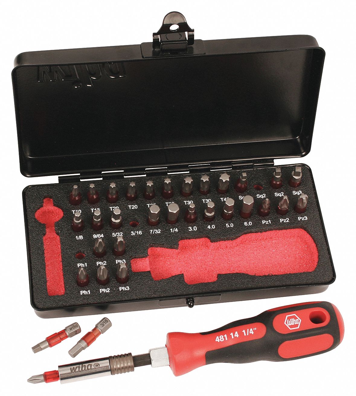 IMPACT BIT SET,34 PCS.,1/4