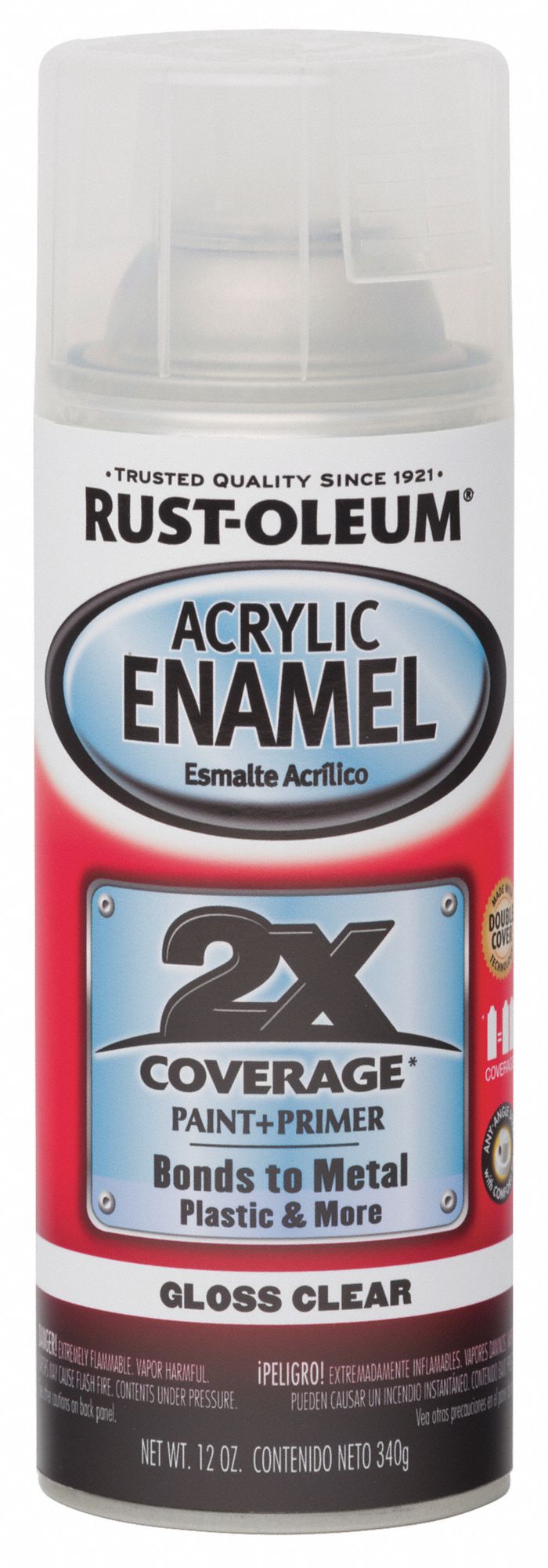 RUSTOLEUM Auto Body Paint/Primer, Clear, Gloss 440A53271913 Grainger