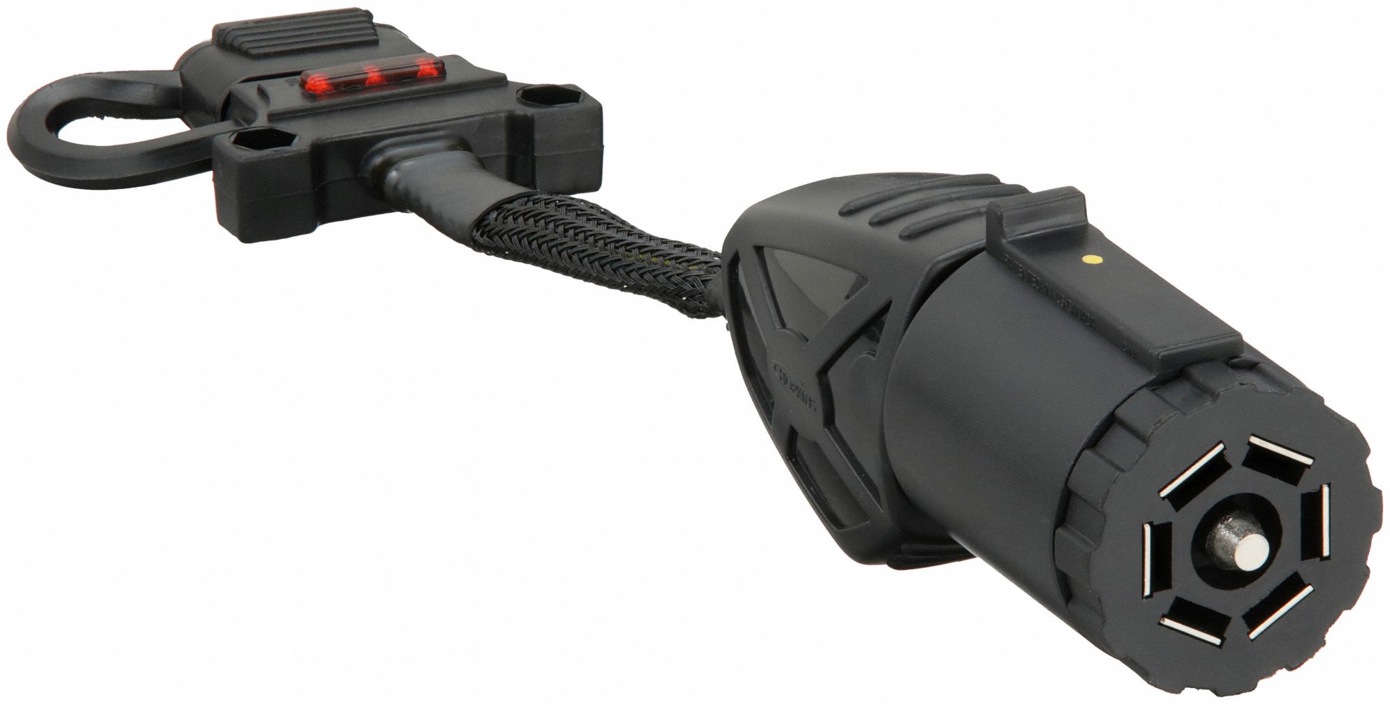 Wiring Adapter: 7-Way Blade, 4-Way Flat, Plastic, 2 1/4 in Overall Lg