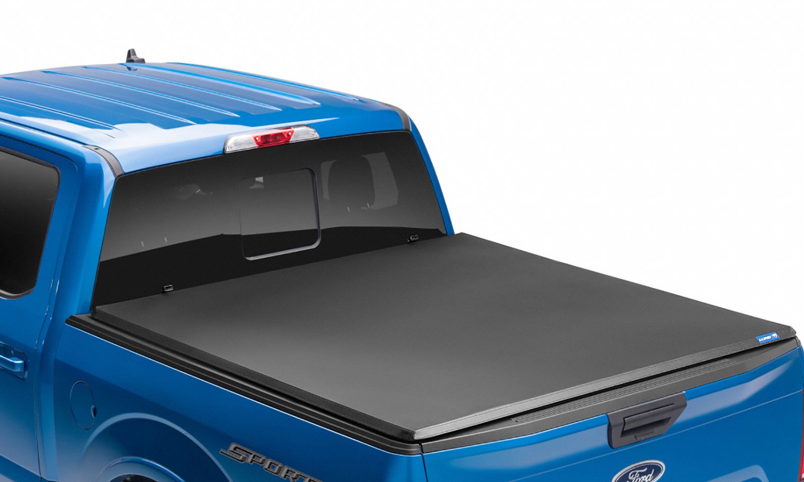 Tonneau Cover,  Folding Cover Style,  Vinyl,  Black,  Bolt-On,  73 3/4 in Length,  30 1/2 in Width