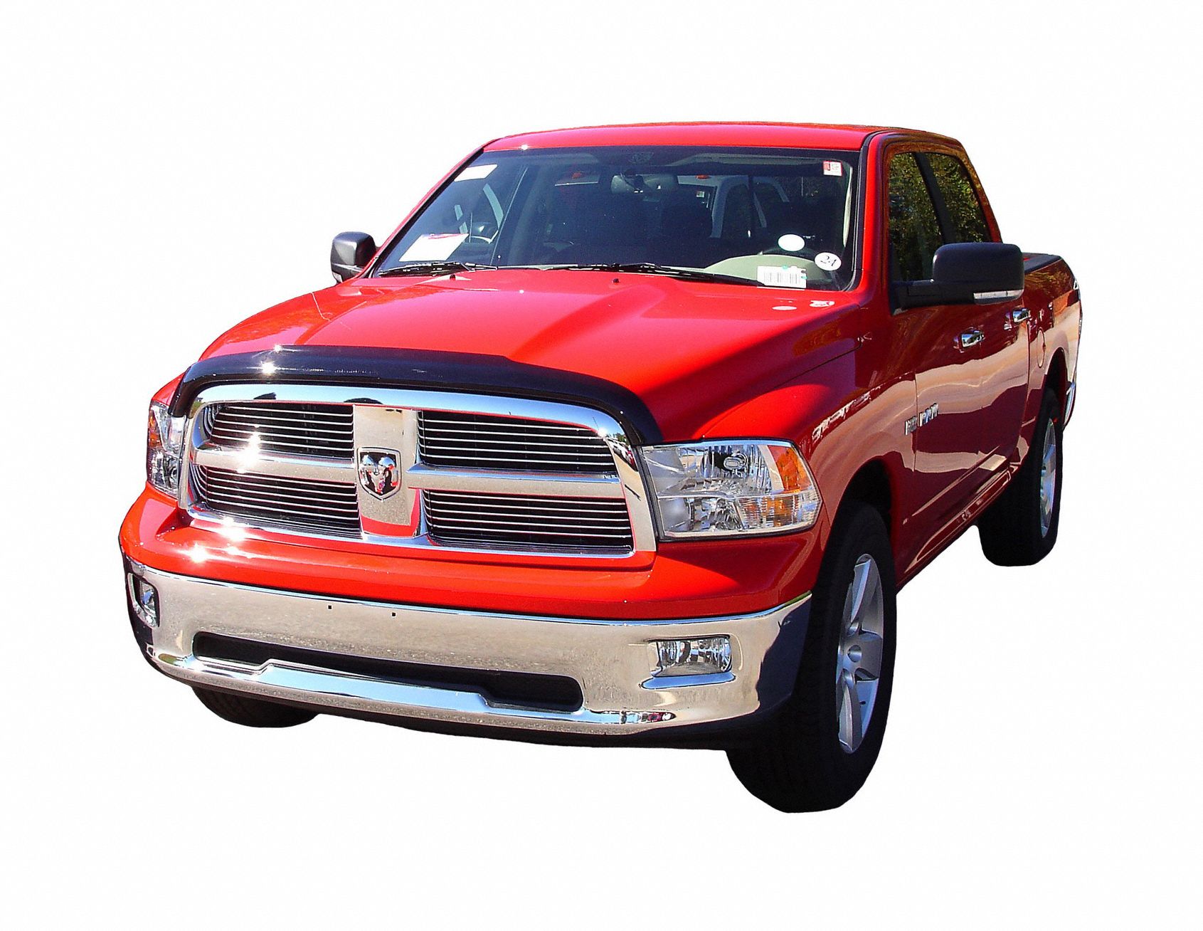 Hood Defender: Hood, Front, Black Color, Smooth, 5 7/8 in Wd, 0.1 in Thick