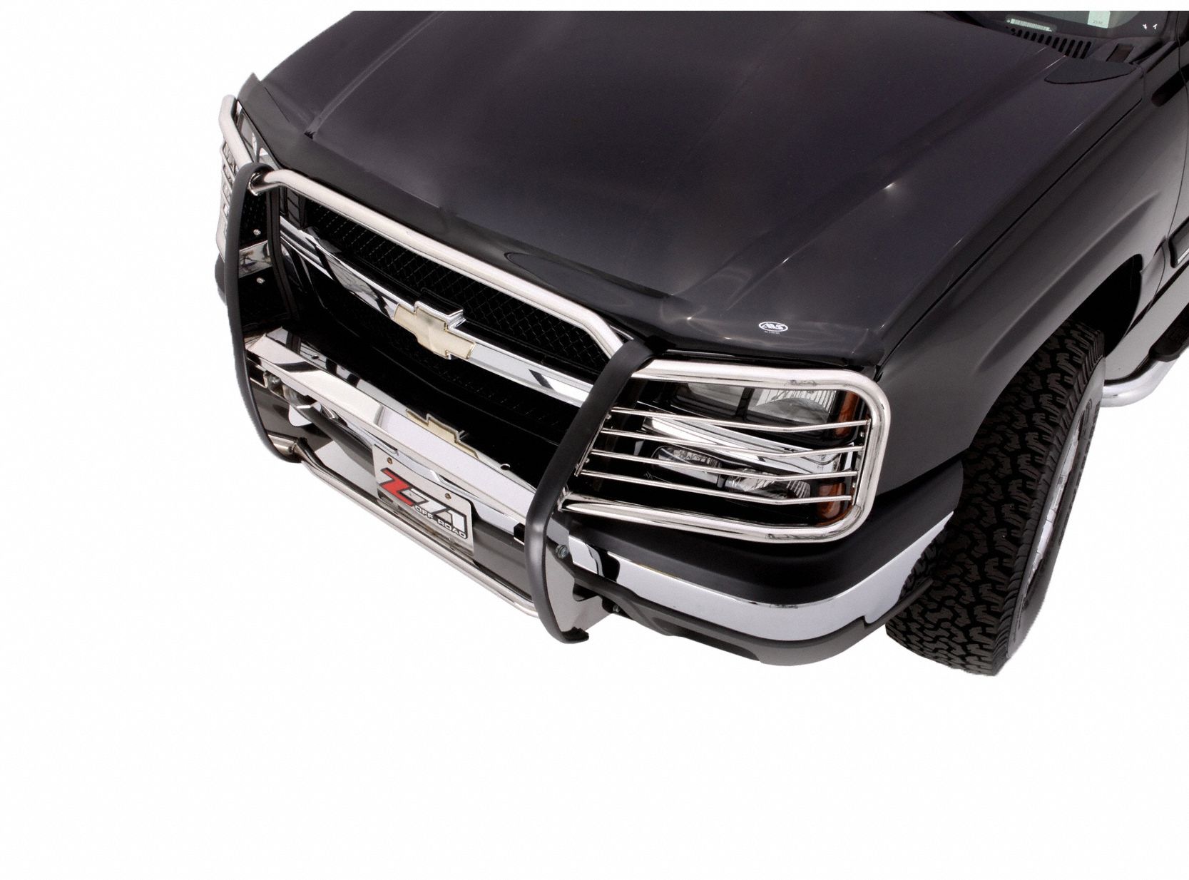 Hood Defender: Hood, Front, Black Color, Smooth, 4 3/4 in Wd, 0.1 in Thick