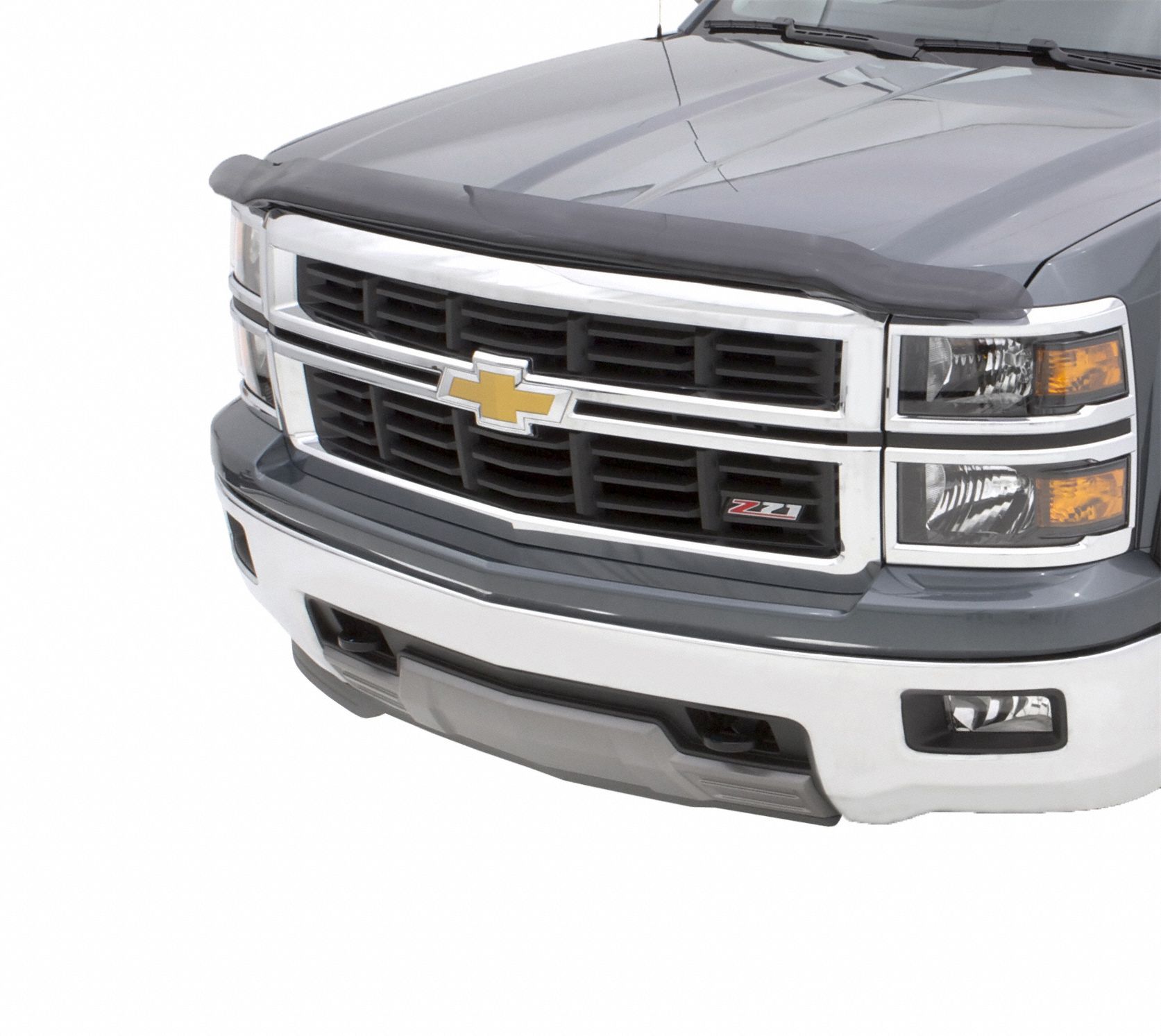 Hood Defender: Hood, Front, Black Color, Smooth, 4 3/4 in Wd, 0.1 in Thick