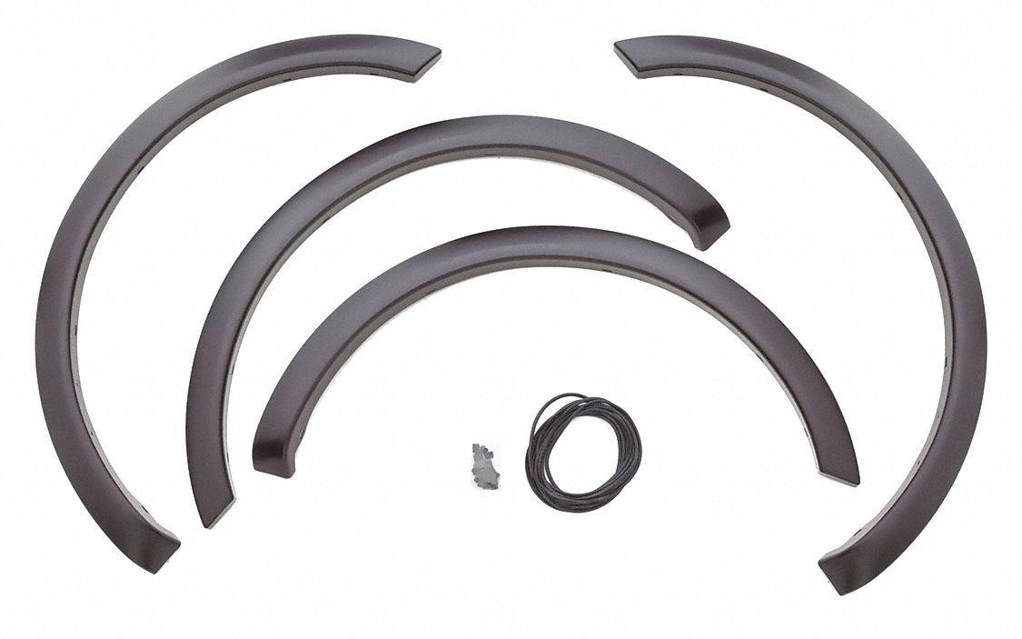 Fender Flares: Fender Flares, Sport, ABS, 2004 to 2008 Ford F-150, Smooth, 2 in Wd, Bolt-On Mounting