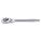 HAND RATCHET, 7 1/4 IN, CHROME, 1/4 IN