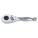 HAND RATCHET, 4 3/4 IN, CHROME, 3/8 IN
