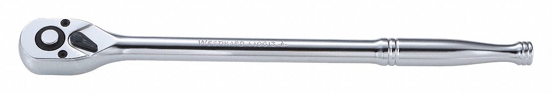 HAND RATCHET, 11 1/4 IN, CHROME, 3/8 IN