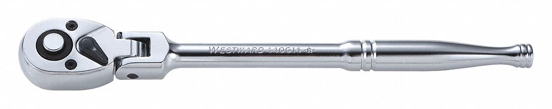 HAND RATCHET, 9 1/2 IN, CHROME, 3/8 IN