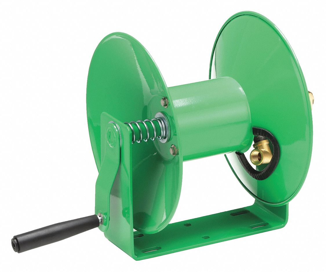 928097-5 Hand Crank Hose Reel: 50 ft (3/8 in I.D.), 10 1/2 in L x