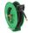 SPRING RETURN HOSE REEL: 50 FT (½ IN I.D.), ½ IN MNPT, 300 PSI MAX, BRASS, GREEN