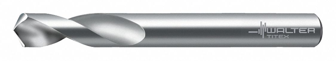 Spotting Drill Bit: 1 in Drill Bit Size, 1.7717 in Flute Lg, 5 27/64 in Overall Lg