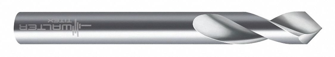 Spotting Drill Bit: 1 in Drill Bit Size, 1.5748 in Flute Lg, 7 25/32 in Overall Lg