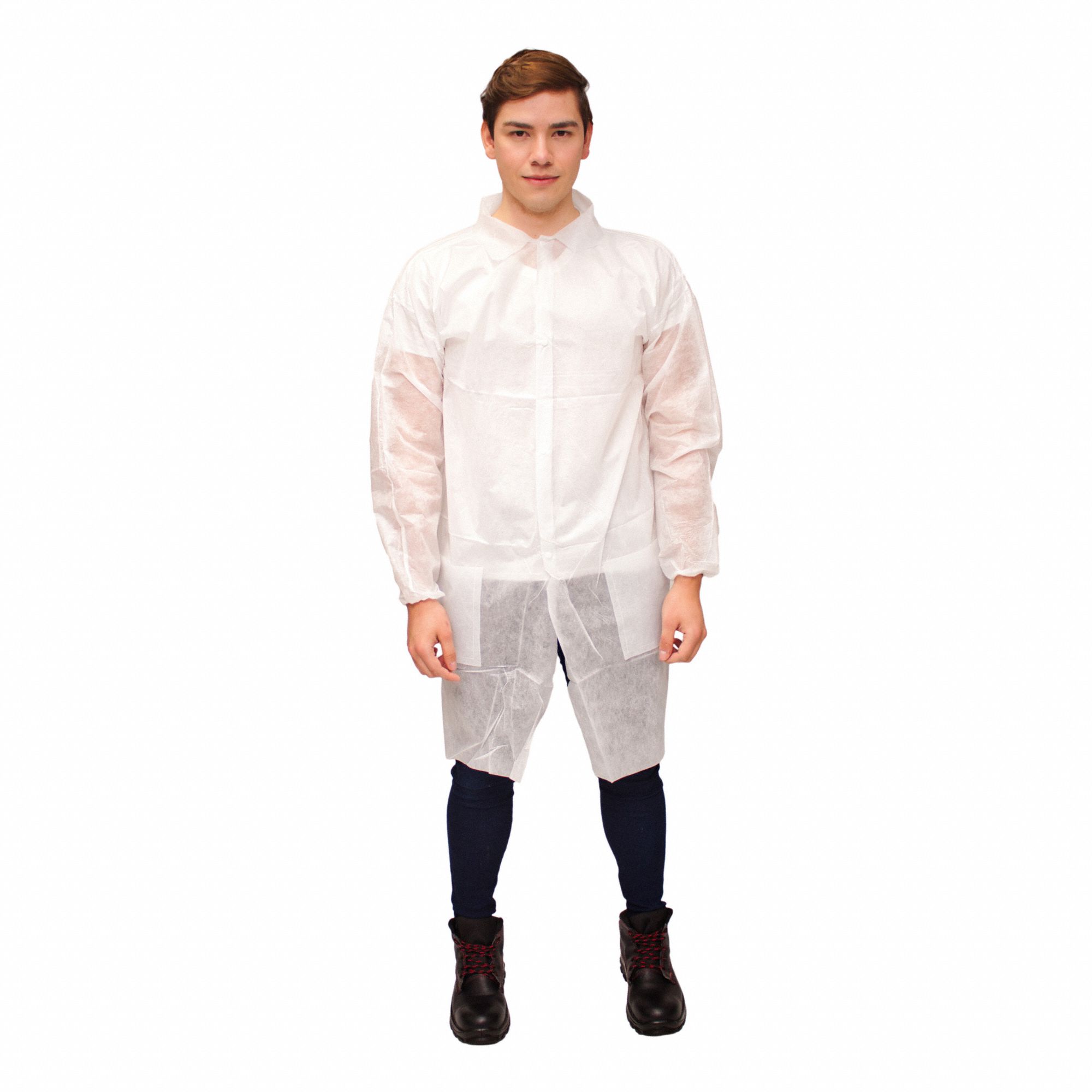 ALYGER Bata Desechable,Blanco,PP,CH,PQ100 - 441NC1 | LBL-5330-S ...