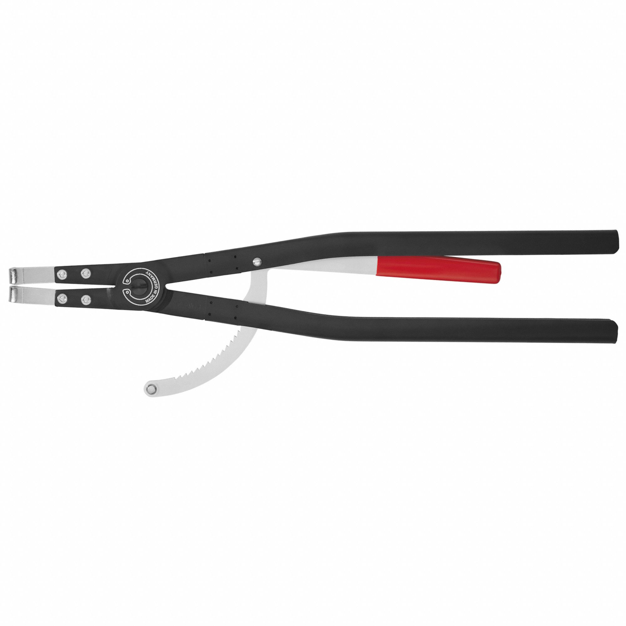 Retaining Ring Plier: Internal, For 252 mm to 400 mm Bore Dia, 0.177 in Tip Dia, 90° Tip Angle