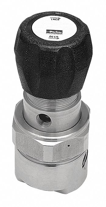 Pressure Regulator: FNPT x FNPT, 1/4 in x 1/4 in, Stainless Steel, 15.7 psi to 39.7 psi