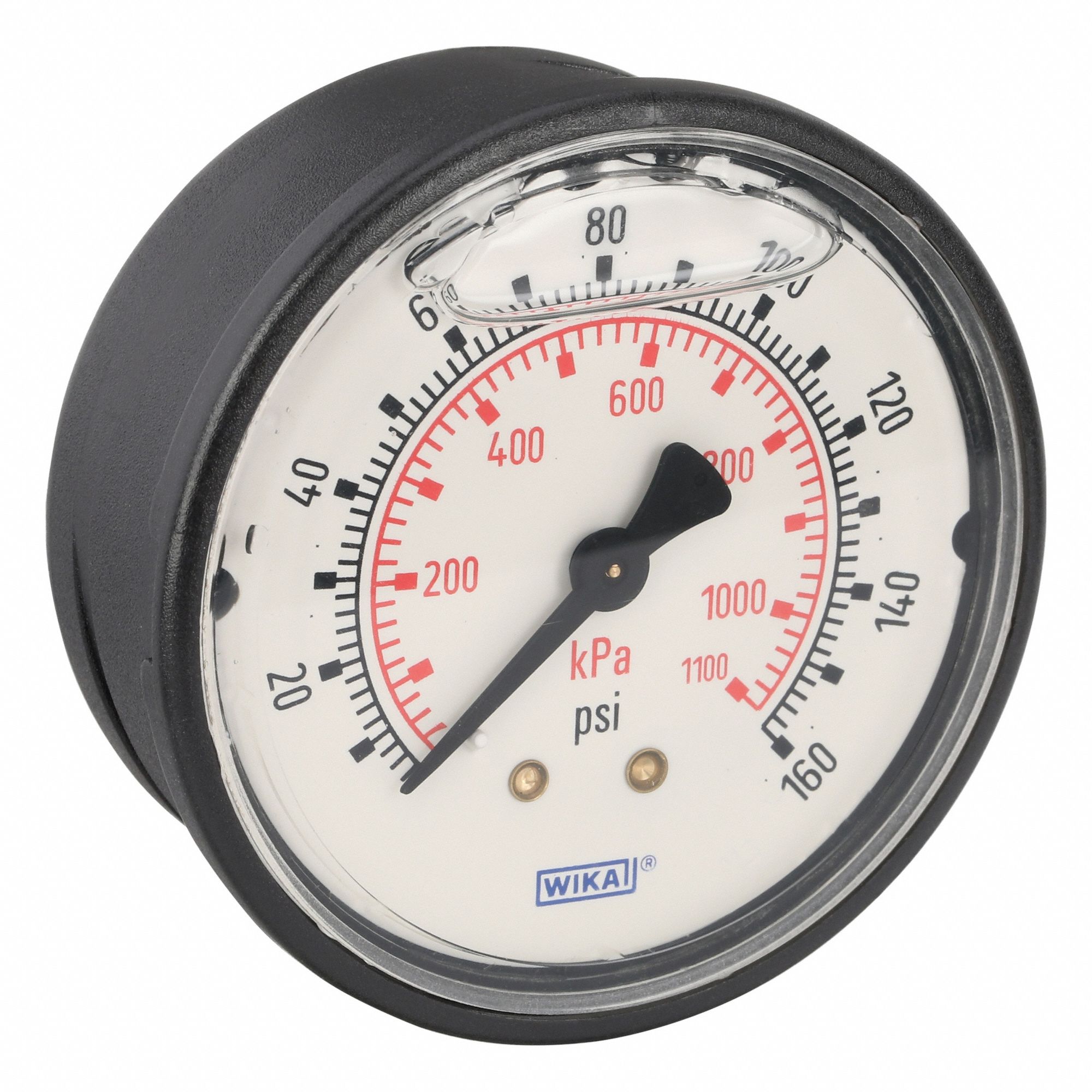 MANOMETRE,TAILLE CADRAN 2 1/2, ARRIERE