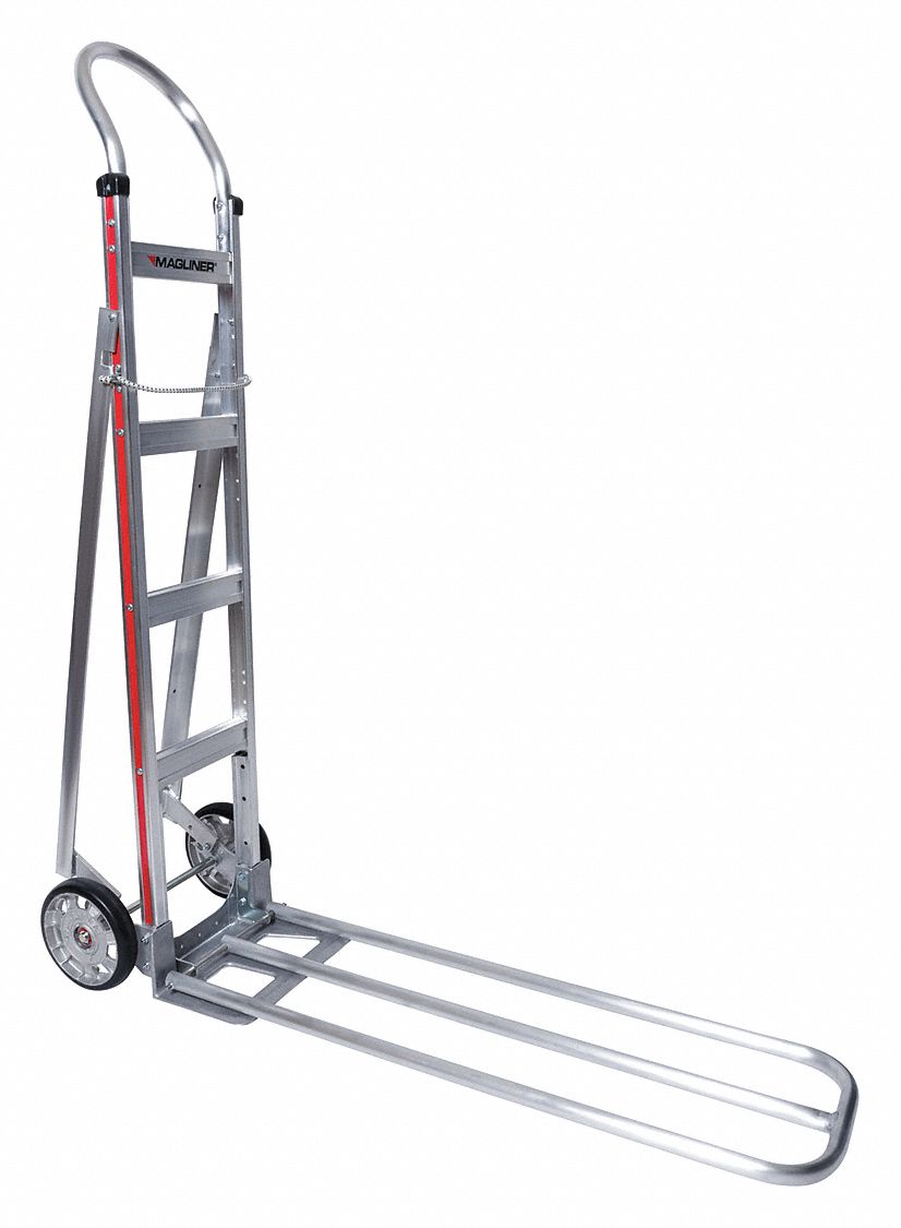 MAGLINER, 500 lb Load Capacity, 14 in x 7 1/2 in, Hand Truck 443L11HSA811AA1S5 Grainger