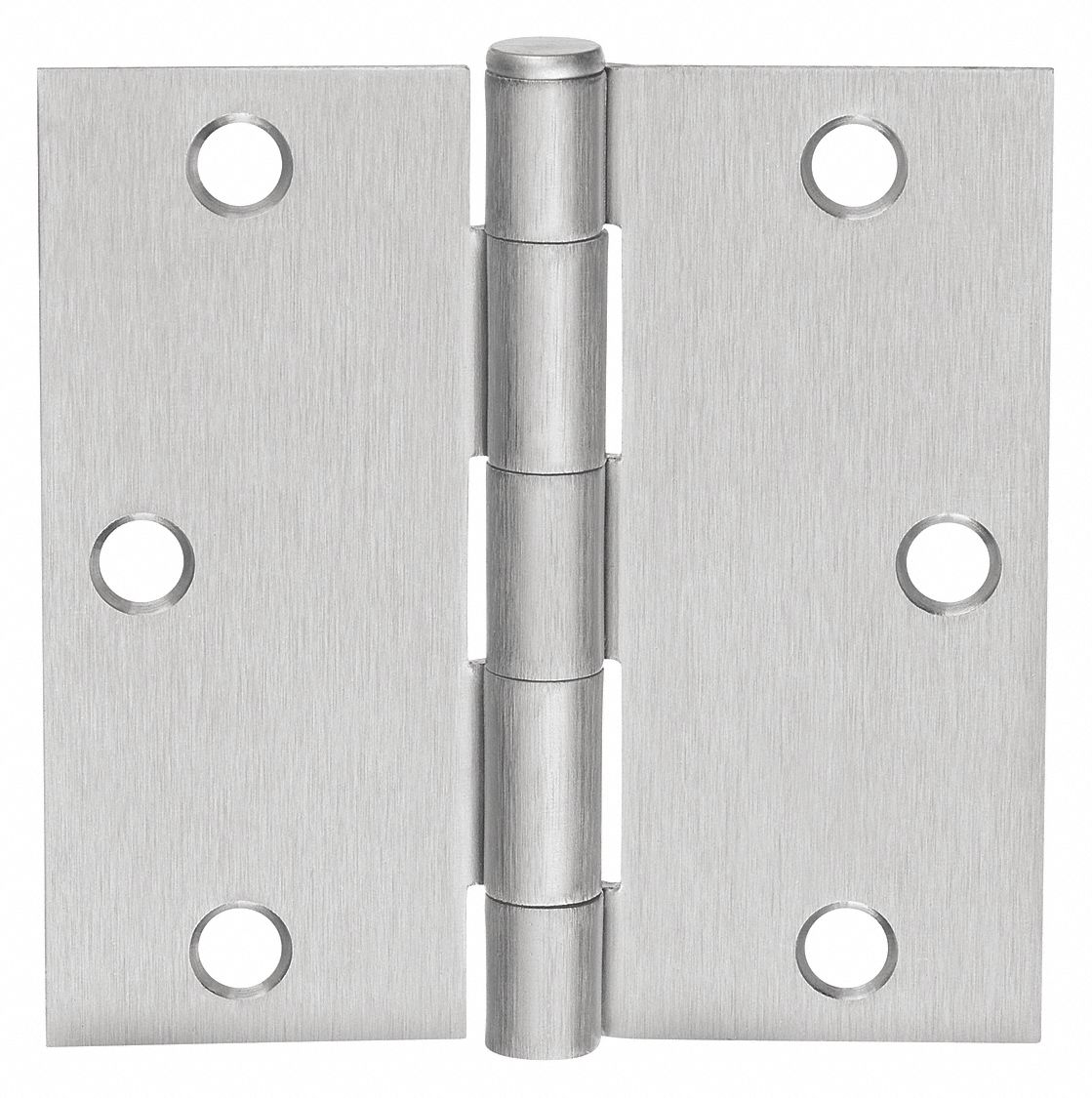 Butt Hinge: Steel, Full Surface, 1 1/4 in Leaf Wd