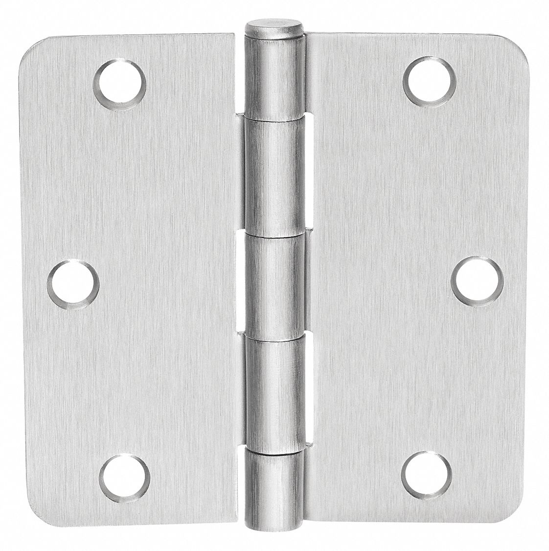 Butt Hinge: Steel, Full Mortise, 1 11/16 in Leaf Wd