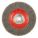 WIRE WHEEL BRUSH, CRIMPED STEEL, 8 IN DIAMETER X ¾ IN W, ⅝ IN ARBOUR, 0.014 IN FILL
