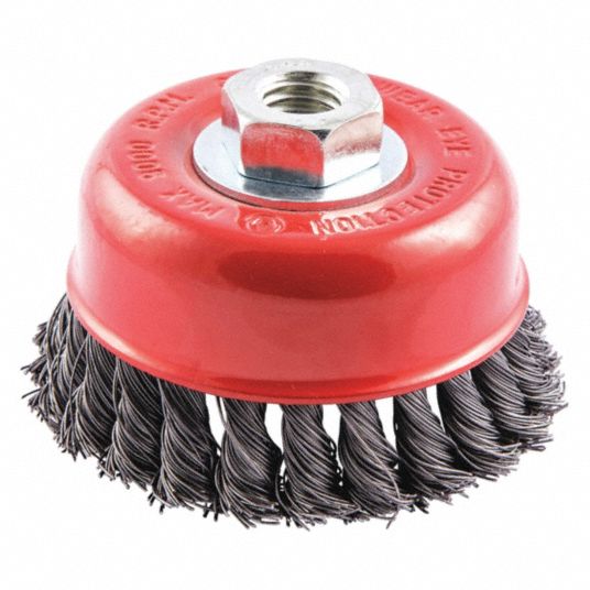 4 Nylon Wire Cup Brush - 5/8-11 Arbor Hole