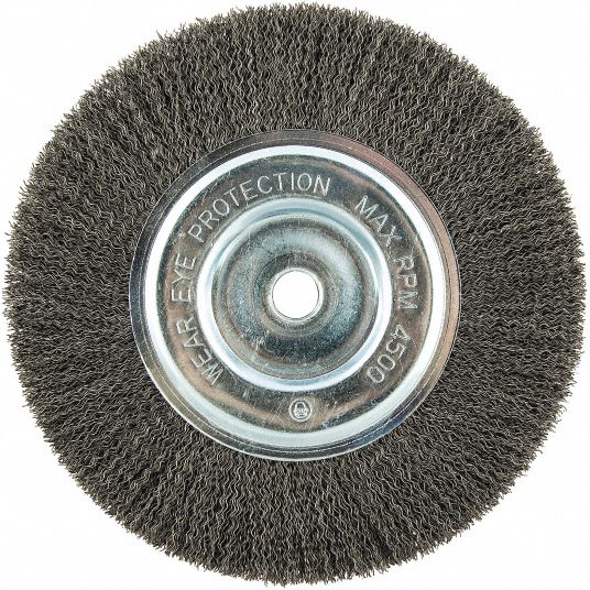 Wheel Brush D125mm x W29-31 x 40 Bore Set 2 Steel Wire 0.30 – PAM Ties  Limited