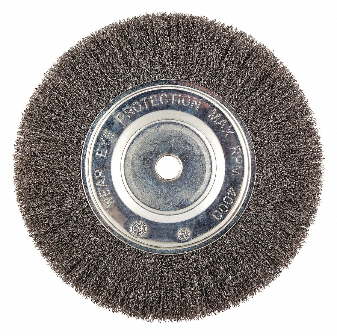 GRAINGER APPROVED 10 in Crimped Wire Wheel Brush, Arbor Hole Mounting ...