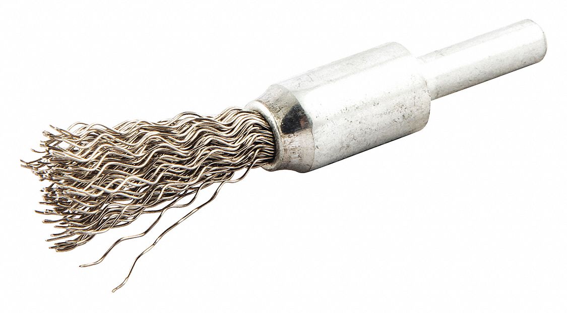 End Brush, Shank 1/4", Wire 0.012" dia.