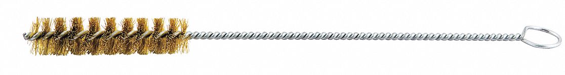 TUBE BRUSH,0.004 DIA. WIRE,BRASS