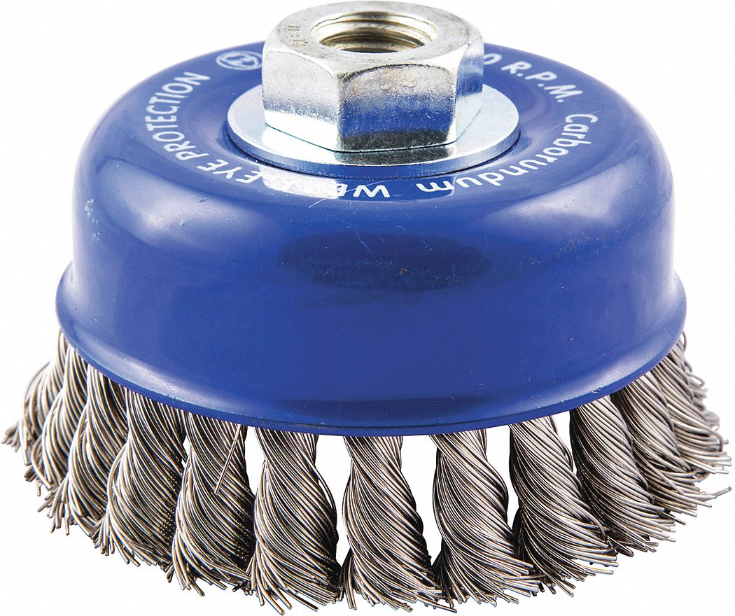 Stainless Steel Wire Cup Brush 50mm x 6mm Arbor