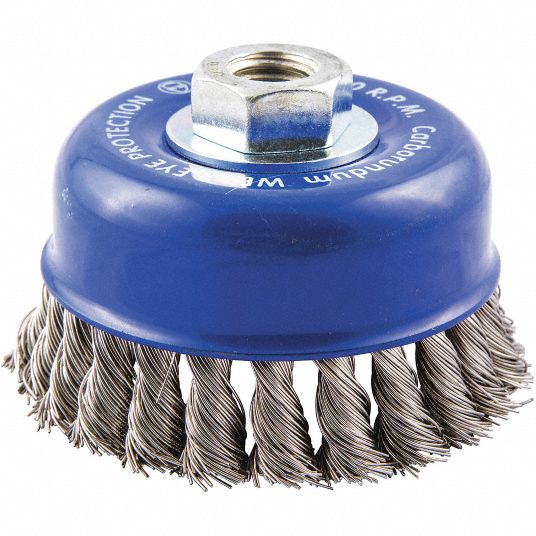 4 Nylon Wire Cup Brush - 5/8-11 Arbor Hole