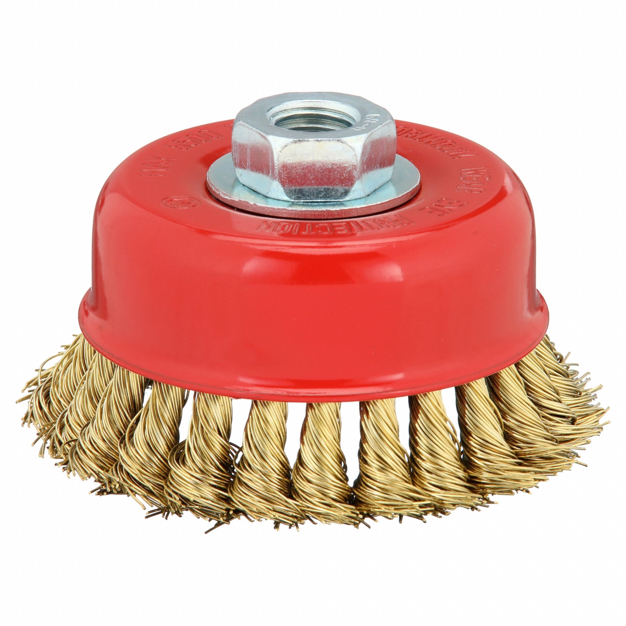 Twisted Brass, 4 in Dia, Cup Brush 443P0766254442998 Grainger