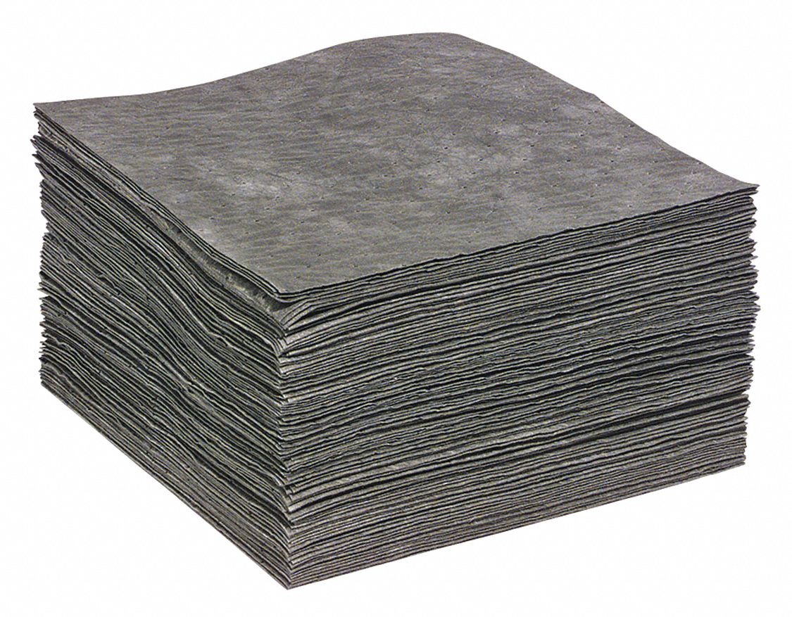 thumbnail image 2 of SPILLTECH GPB100S Universal Sorbent Pads – 15 Gal Absorbency, 15x19 Inch, Gray (1 Pkg) 2 of 6