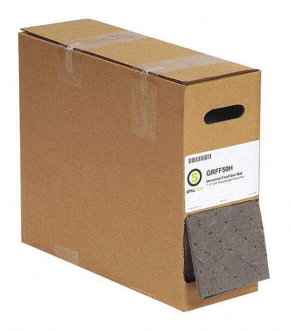 ROULEAU ABSORBANT,GRIS,50 PI,PP