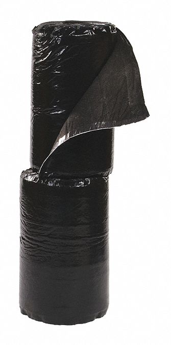 ROULEAU ABSORBANT, 100 PI X 19 PO, CELLULOSE, POLYÉTHYLÈNE, 42 GAL PAR PAQUET, NOIR