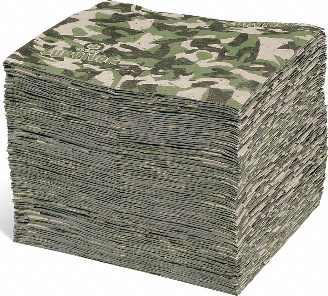 Absorbent Pad, Universal, 19" L, PK100