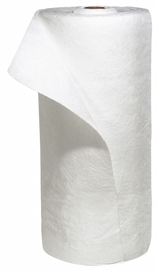 ROULEAU ABSORBANT,BLANC,150 PI,PP