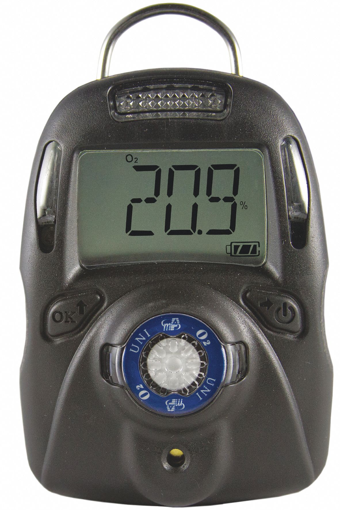 MACURCO Single Gas Detector, O2, Black, LCD 443V21MP100O225 Grainger