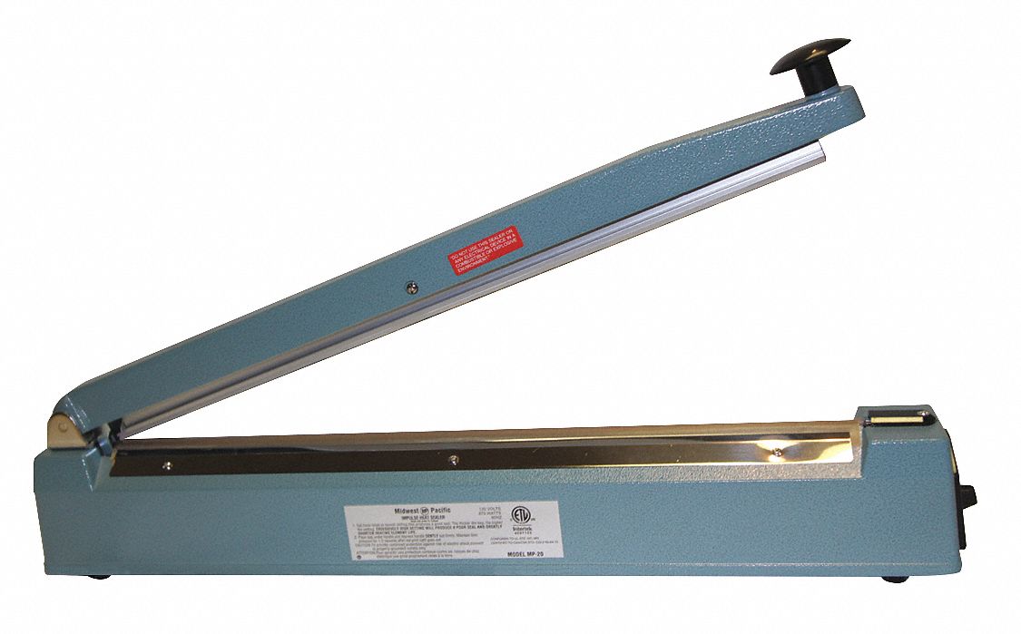 MIDWEST PACIFIC Heat Sealer, Table Top Mount Type, Heat Sealing Type