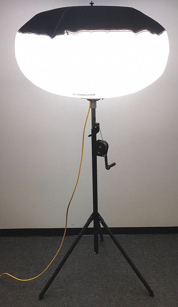 Temporary Job Site Light: LED, 56,000 lm Max Brightness, 1 Brightness Levels, IP65