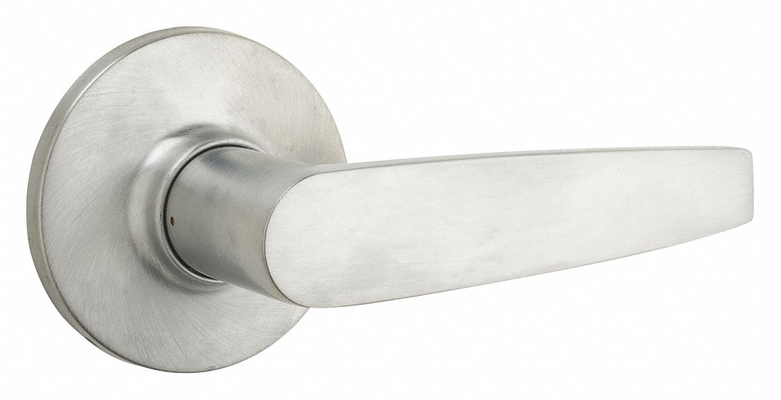 SAFE LOCK Door Lever Lockset, Mechanical, Standard Duty, Not Keyed