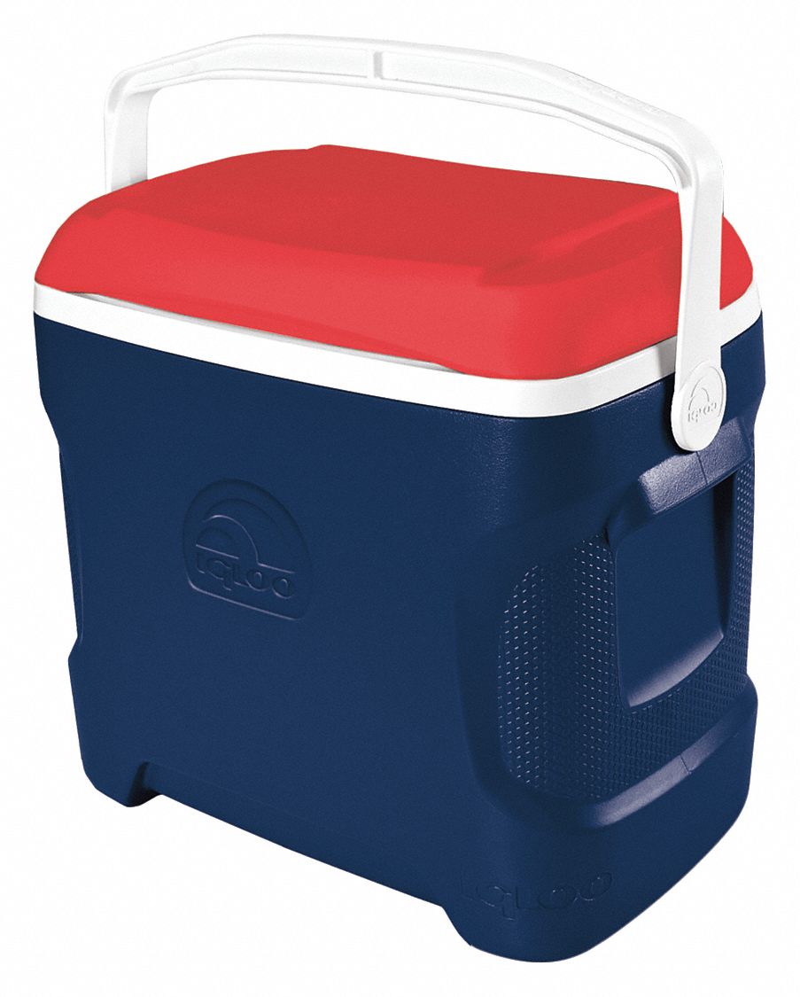 IGLOO, 30 qt Cooler Capacity, 18 7/16 in Exterior Lg, Chest Cooler