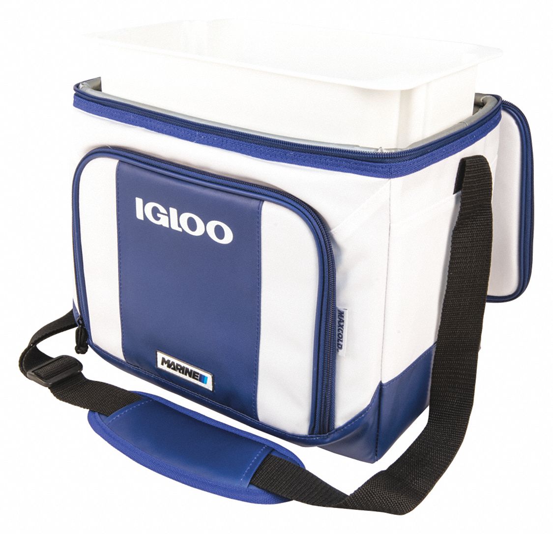 Igloo Plastic 2 0 Gal Soft Sided Cooler White 444a39 Grainger