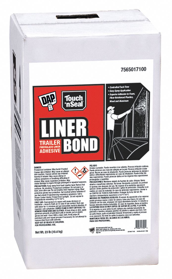 TOUCH N' SEAL Liner Bond Foam Adhesive 1 Components, 23 lb Size, Cylinder, Beige, R5 444C11